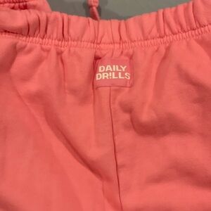 Daily Drills Pink Track Pants